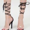 Catwalk Lace Up Solid Heel Sandals Latest Style - Image 6