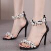 Fashion Faux Pearl Stiletto High Heels