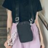 Solid Color Zipper Phone Bag - Image 8