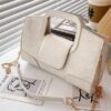 Solid Plaid Chain Handbags - Image 10