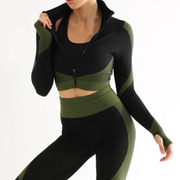 Fitness Suits Yoga Outfits 3pcs Sets