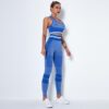 Fitness Yoga Suit High Workout Sports Bra High Waist Legging Gym - Image 2