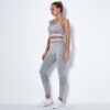 Fitness Yoga Suit High Workout Sports Bra High Waist Legging Gym - Image 3