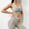 Seamless Yoga Sport set Legging High Waist Squat Sports Workout - Image 3