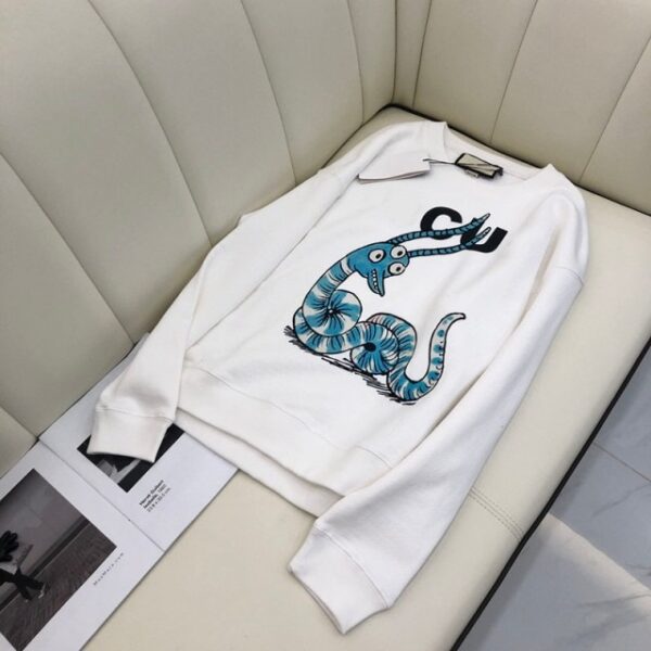 Designer fashion Cartoon Letter Print Casual Sweatshirt hoodie clothes - Image 3