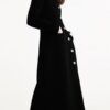 Outerwear Stand Collar Long Sleeves Convertible Retro Coat - Image 6