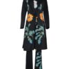 Two Piece Sets Piping Overcoat Long Sleeves Stretch Outfit - Image 5