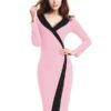 Bodycon Dresses Polyester Sexy Pencil Dress Office Dress