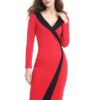 Bodycon Dresses Polyester Sexy Pencil Dress Office Dress - Image 9