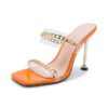New Sexy Shoes Slippers Head Peep Toe Thin High Heel Party - Image 6