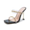 New Sexy Shoes Slippers Head Peep Toe Thin High Heel Party - Image 15