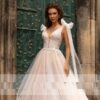 Sexy Robe Femme Glitter Bridal Backless Wedding Dress - Image 2