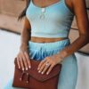 Two Piece Sets Polyester Cami Top Long Pants Outfit - Image 2