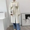 Elegant Real Wool Overcoat Double-Sided Cashmere Coat