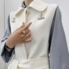 Elegant Real Wool Overcoat Double-Sided Cashmere Coat - Image 3