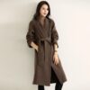 Fashion French Minimalist Double-sided Cashmere Blend Coat