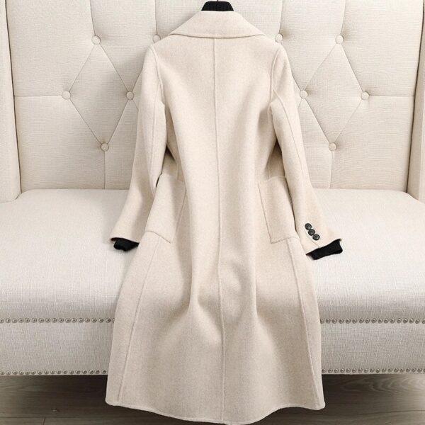 Fashion Long Lapel Vintage Solid Color Coats - Image 5
