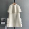 High-Quality Cashmere Blend Cloak Shawl Patchwork Coat - Image 2