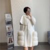High-Quality Cashmere Blend Cloak Shawl Patchwork Coat