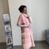 High-Quality Cashmere Blend Cloak Shawl Patchwork Coat - Image 6