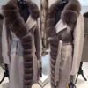 Natural Fox Fur Elegant Lady Streetwear Plus Size Coat - Image 2