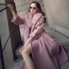 Real Fox Fur Collar Double Sided Cashmere Wool Coat - Image 4