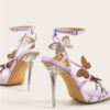 Sexy high heels Party Dress shoes Buckles Pumps Stripper Shoes - Image 4