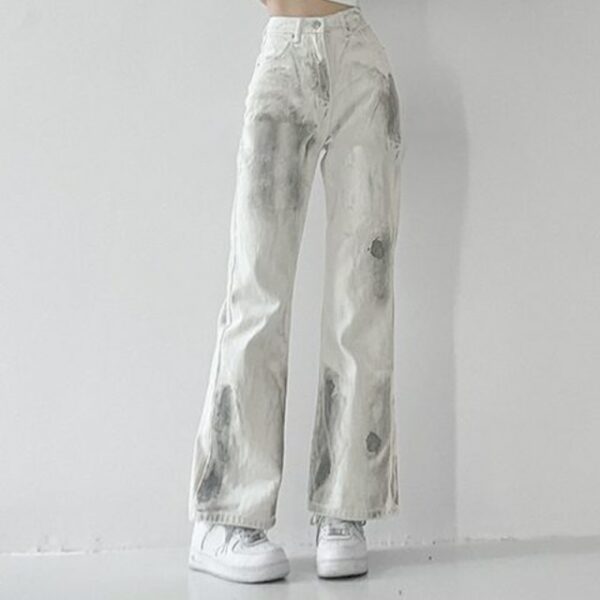 Casual Patchwork Streetwear Wide Leg Pants - Image 4