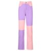 Casual Patchwork Streetwear Wide Leg Pants - Image 3