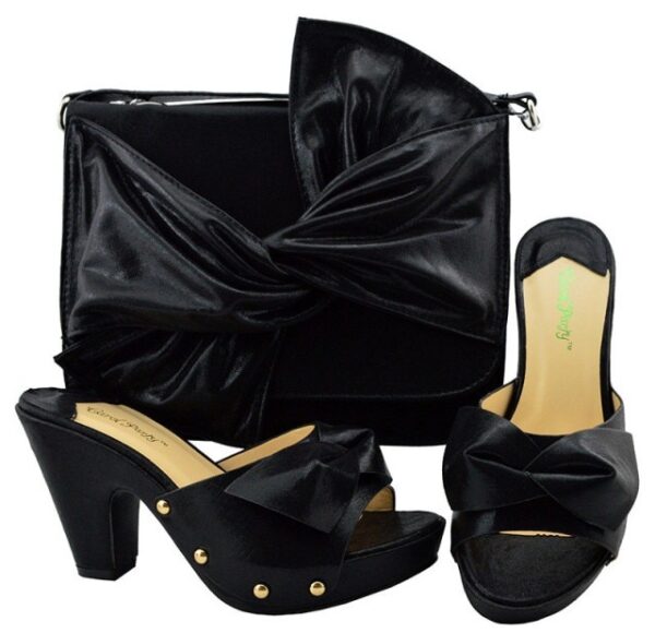 New Arrival High Quality Bride Cristaly Shoe and Bag Set