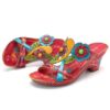 Genuine Leather Hook Loop Sandals - Image 2