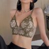Lingerie Wireless Bralette Push Up Brassier Underwear Bra and Panty Set
