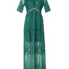 Embroidery Lace long Tunic Beach Maxi Dress - Image 8
