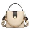 Fashion Casual Bucket Strap Lock Handbag
