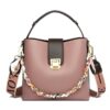 Fashion Casual Bucket Strap Lock Handbag - Image 4