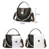 Fashion Casual Bucket Strap Lock Handbag - Image 6