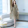 Floral Long Sleeve Midi Casual Dress - Image 2
