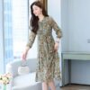 Floral Long Sleeve Midi Casual Dress - Image 4
