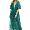 Lace Chic V-Neck Floral Embroidered Romper Jumpsuit
