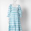 Ruffle Square Neck Puff Sleeve Beach Party Dress - Image 2
