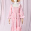 Ruffle Square Neck Puff Sleeve Beach Party Dress - Image 5