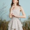 Floral Print Layered Open Back Knotted Adjustable Strap Jumpsuit