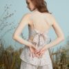 Floral Print Layered Open Back Knotted Adjustable Strap Jumpsuit - Image 2