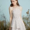 Floral Print Layered Open Back Knotted Adjustable Strap Jumpsuit - Image 3