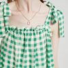 Knotted Sleeveless Ruffle Trim Big Swing Maxi Dress - Image 5