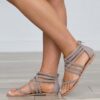 Cross Strap Ankle Sandals