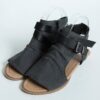 Contrasting Colored Straps Ruched Sandals - Image 6