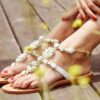 Floral Sandals Toe Loop Style Flat Sole - Image 3