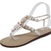 Floral Sandals Toe Loop Style Flat Sole - Image 2