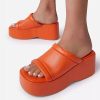 High Heels Slippers Thick Sole Peep Toe Slides